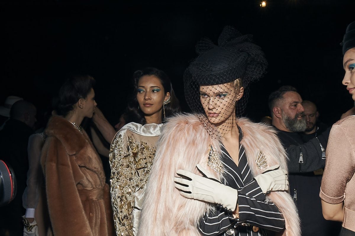 backstage at elisabetta franchi fashion week 21