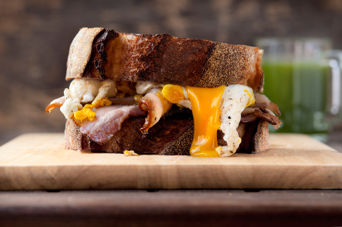 bacon and egg sourdough sandwich 25