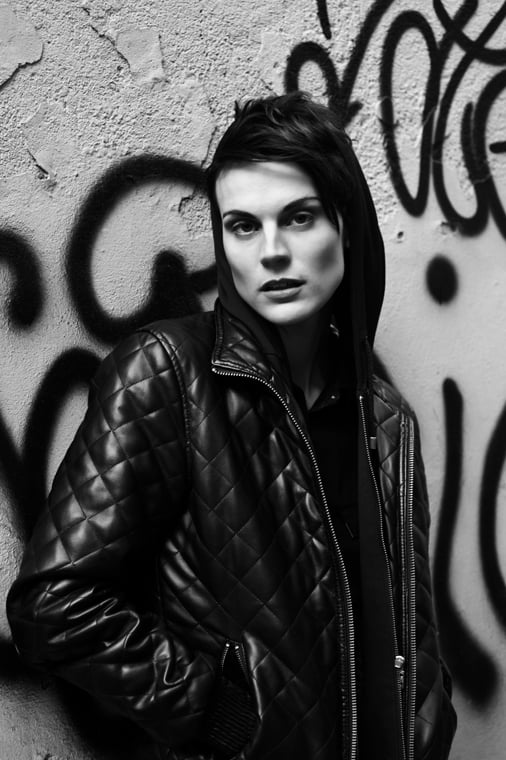 black and white image independent models milan 26