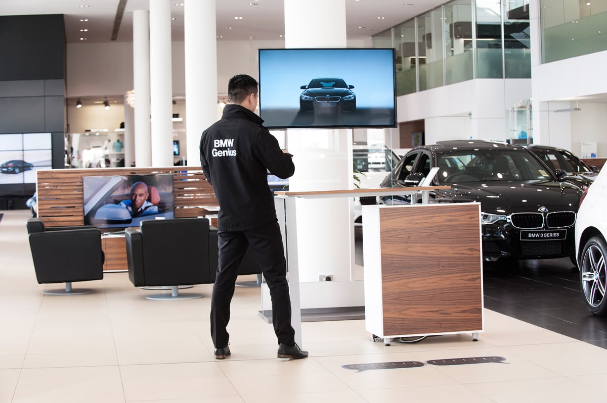 bmw advertising lifestyle trivett classic showroom 2.