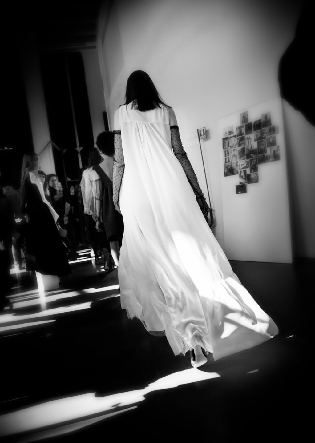 model backstage fashion first looks milan fashion week image 47