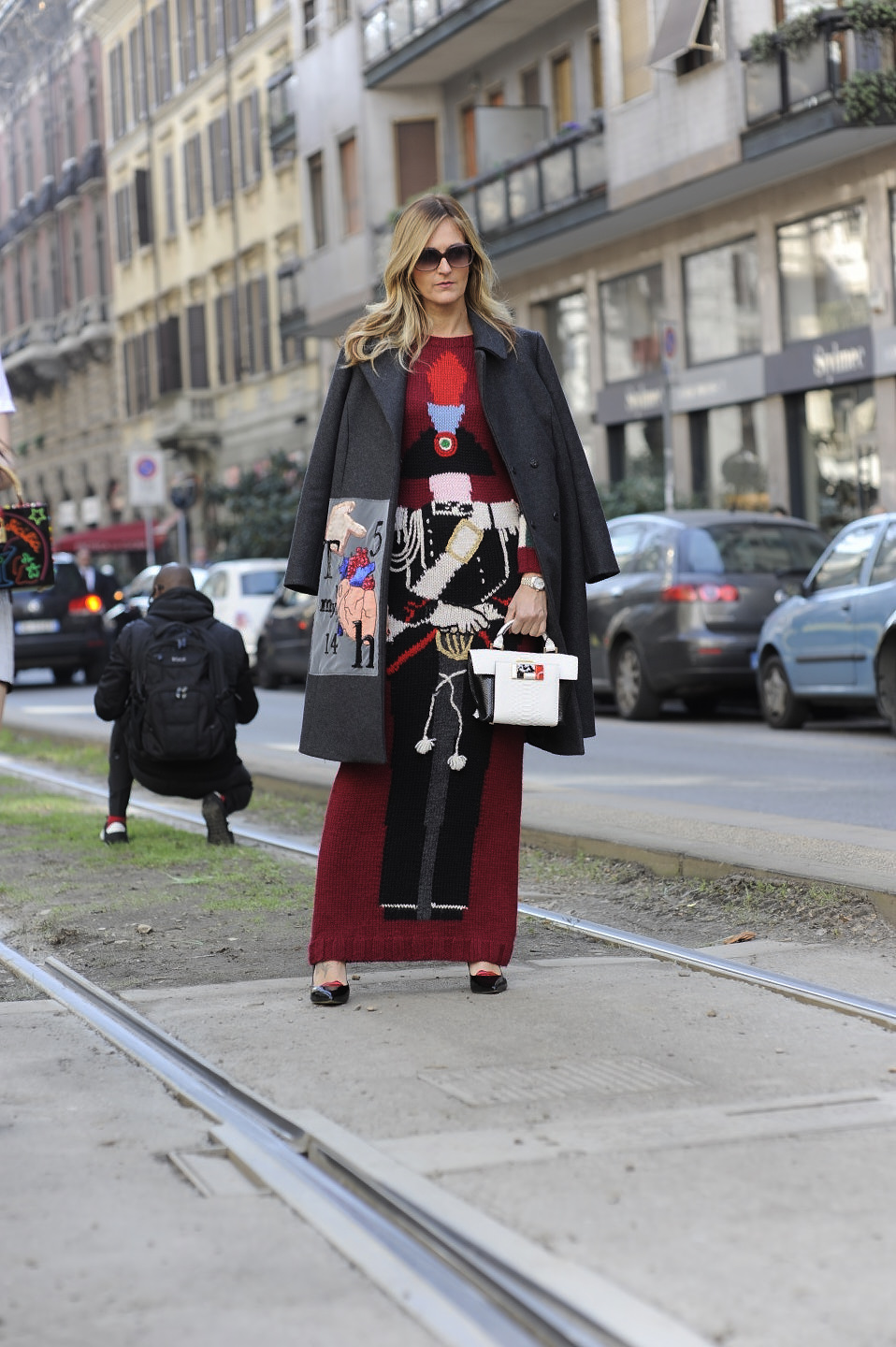 street style milan fashion week outside of dolce gabbana nicole fouque poses for the cameras sunglasses editorial journalist image 28