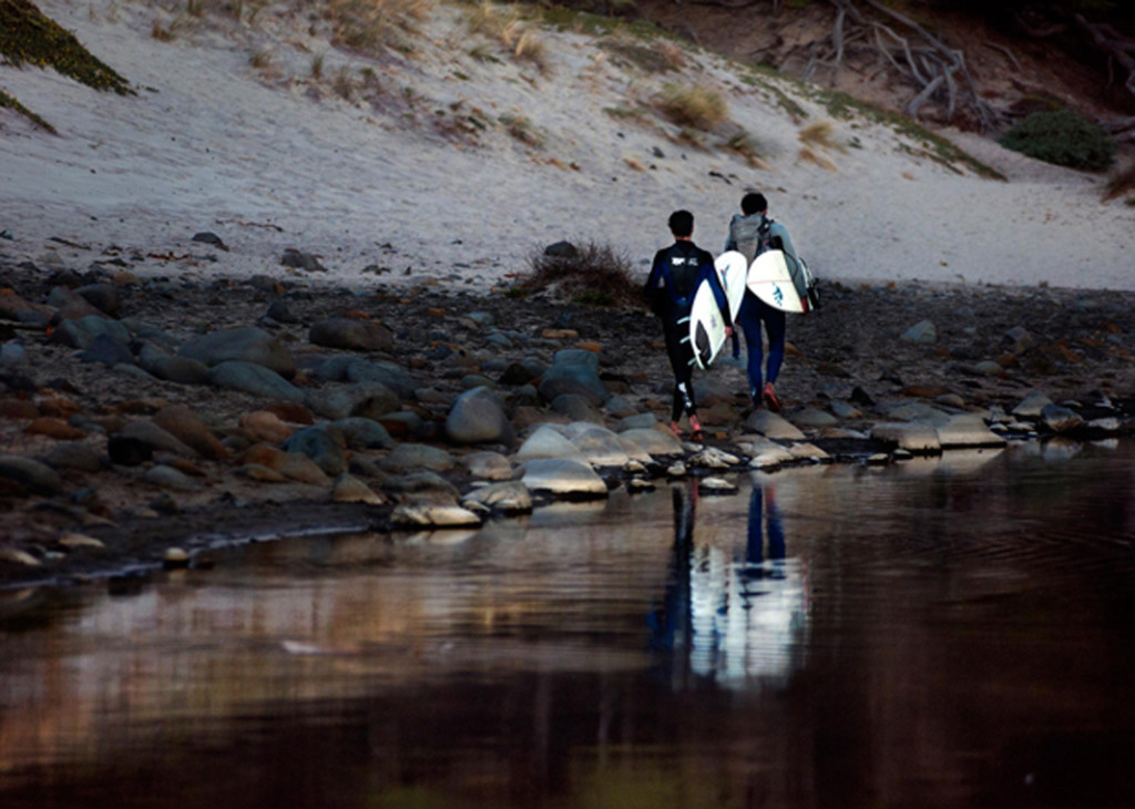 surfers end of session big sur reflection 30